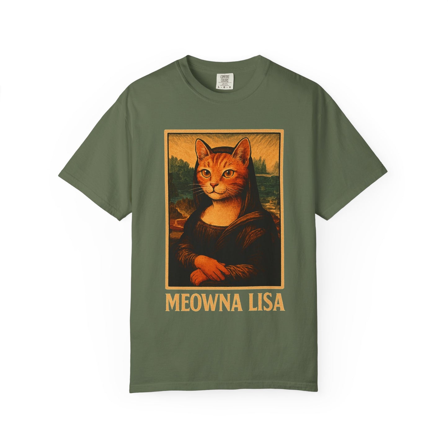 Meowna Lisa Cat Lovers T-Shirt | Unisex 100% Cotton