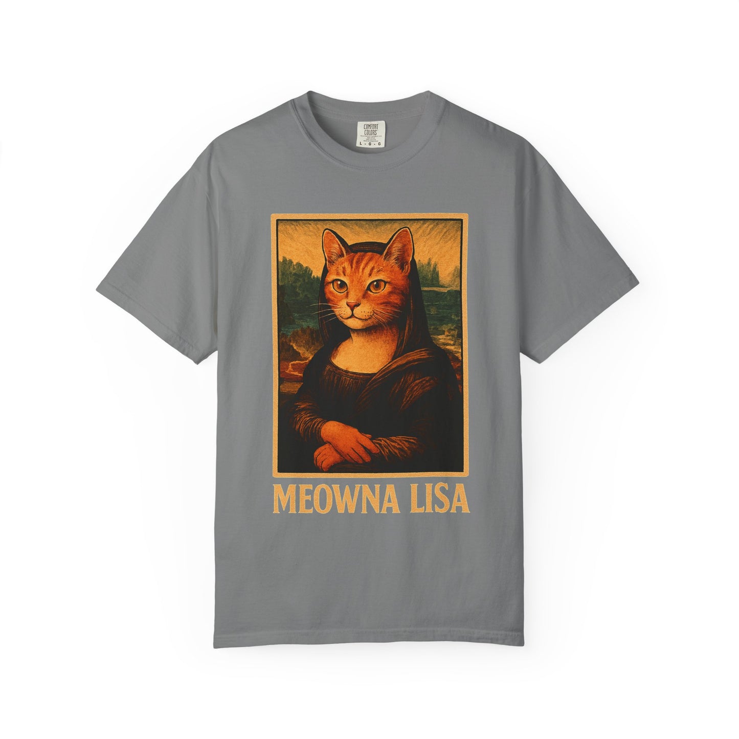 Meowna Lisa Cat Lovers T-Shirt | Unisex 100% Cotton