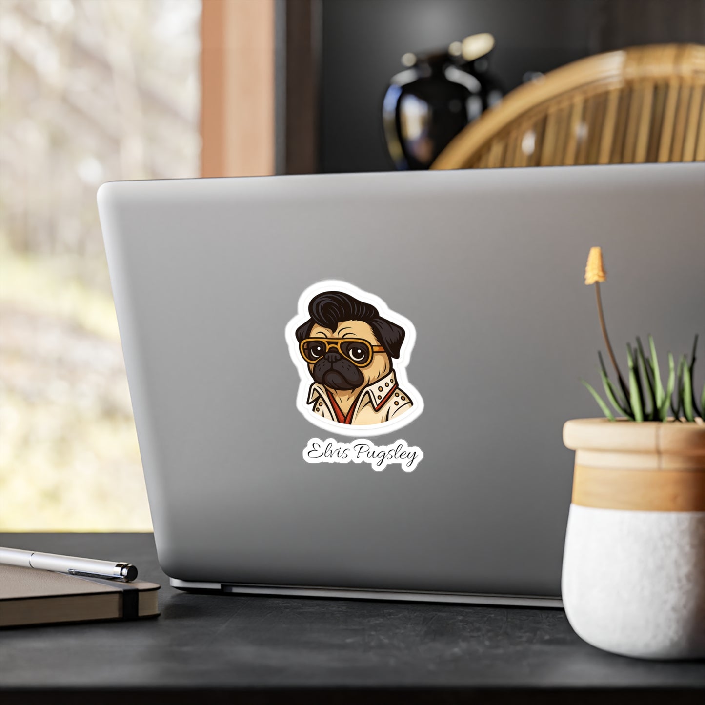 Elvis Pugsley Sticker