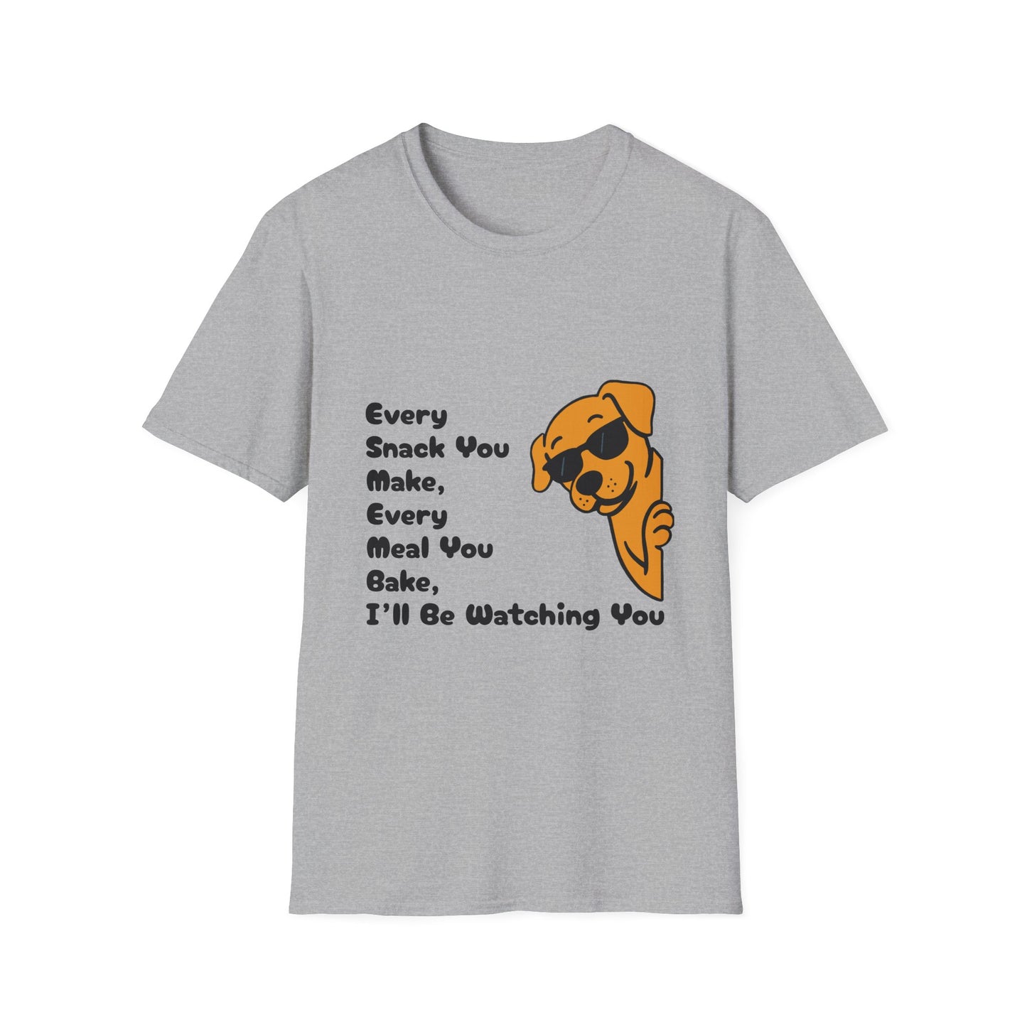 Playful Dog Watcher T-Shirt, Funny Pet Lover Tee, Gift for Dog Owners, Cute Animal Apparel, Ideal for Birthdays and Dog Lovers