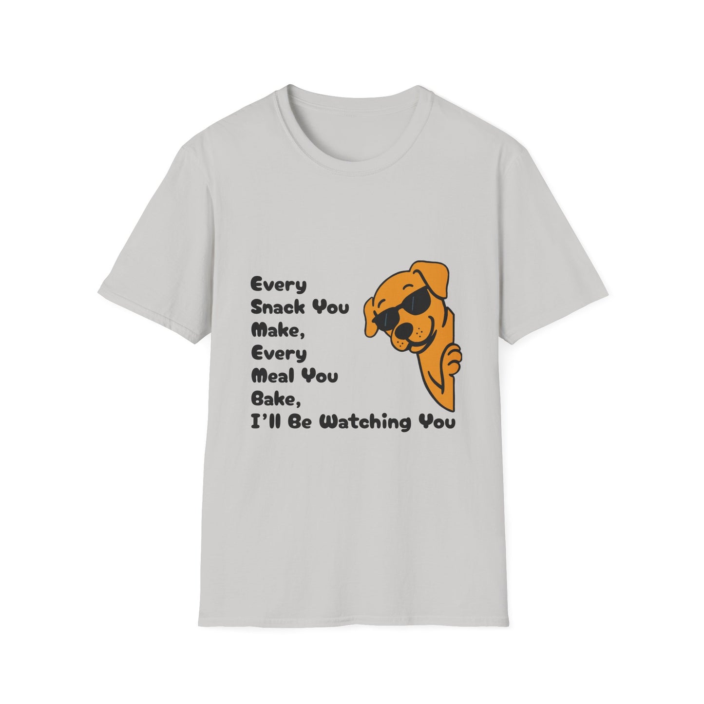 Playful Dog Watcher T-Shirt, Funny Pet Lover Tee, Gift for Dog Owners, Cute Animal Apparel, Ideal for Birthdays and Dog Lovers