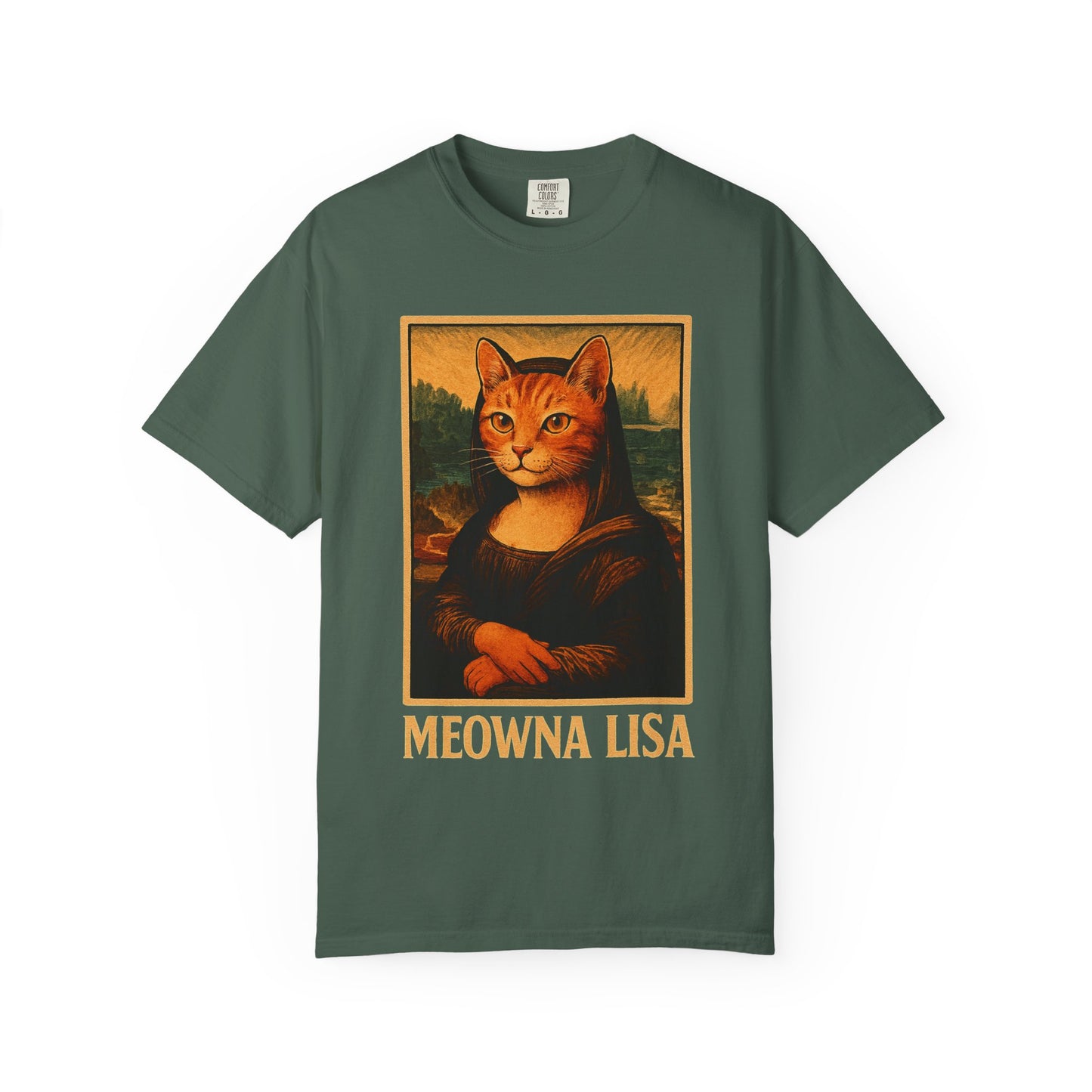 Meowna Lisa Cat Lovers T-Shirt | Unisex 100% Cotton