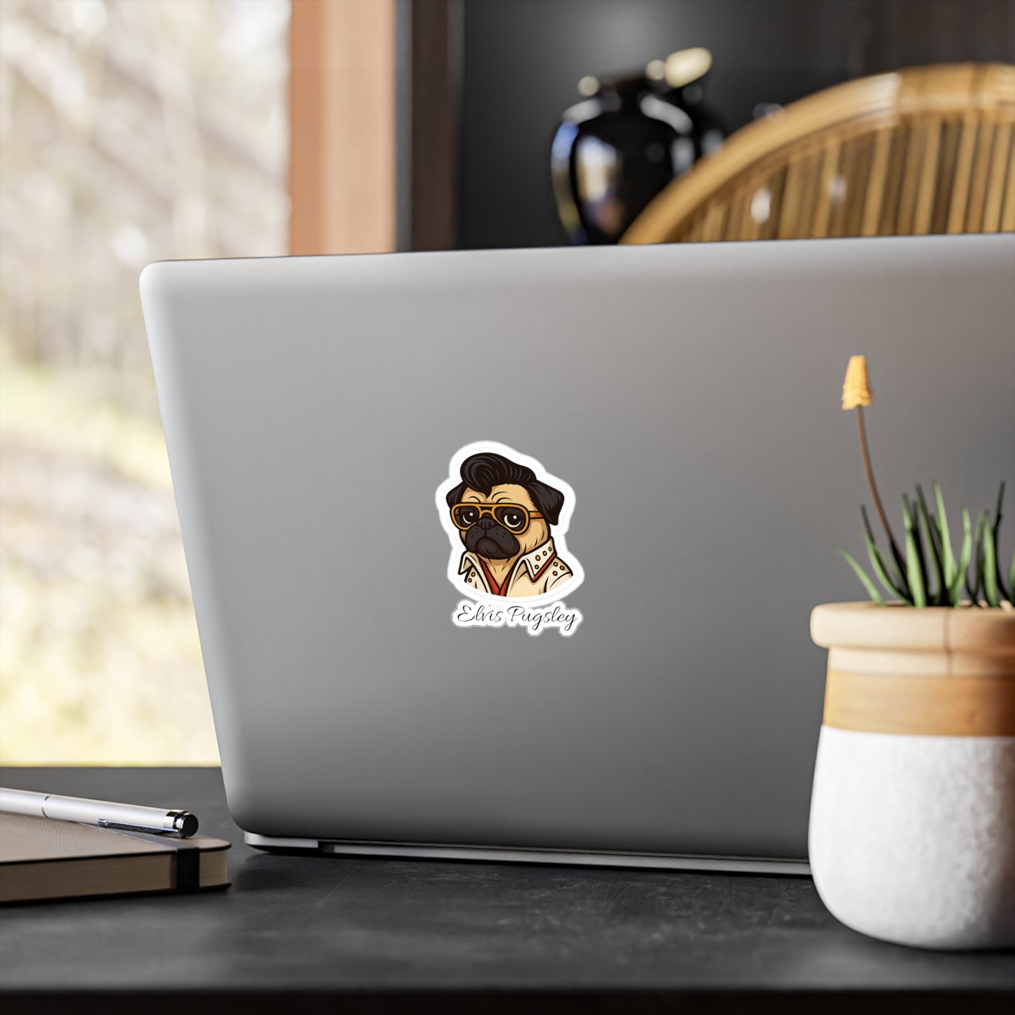 Elvis Pugsley Sticker