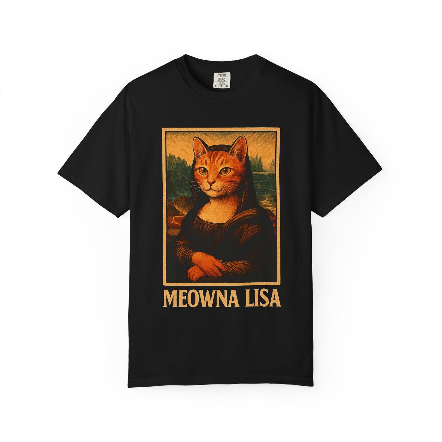 Meowna Lisa Cat Lovers T-Shirt | Unisex 100% Cotton