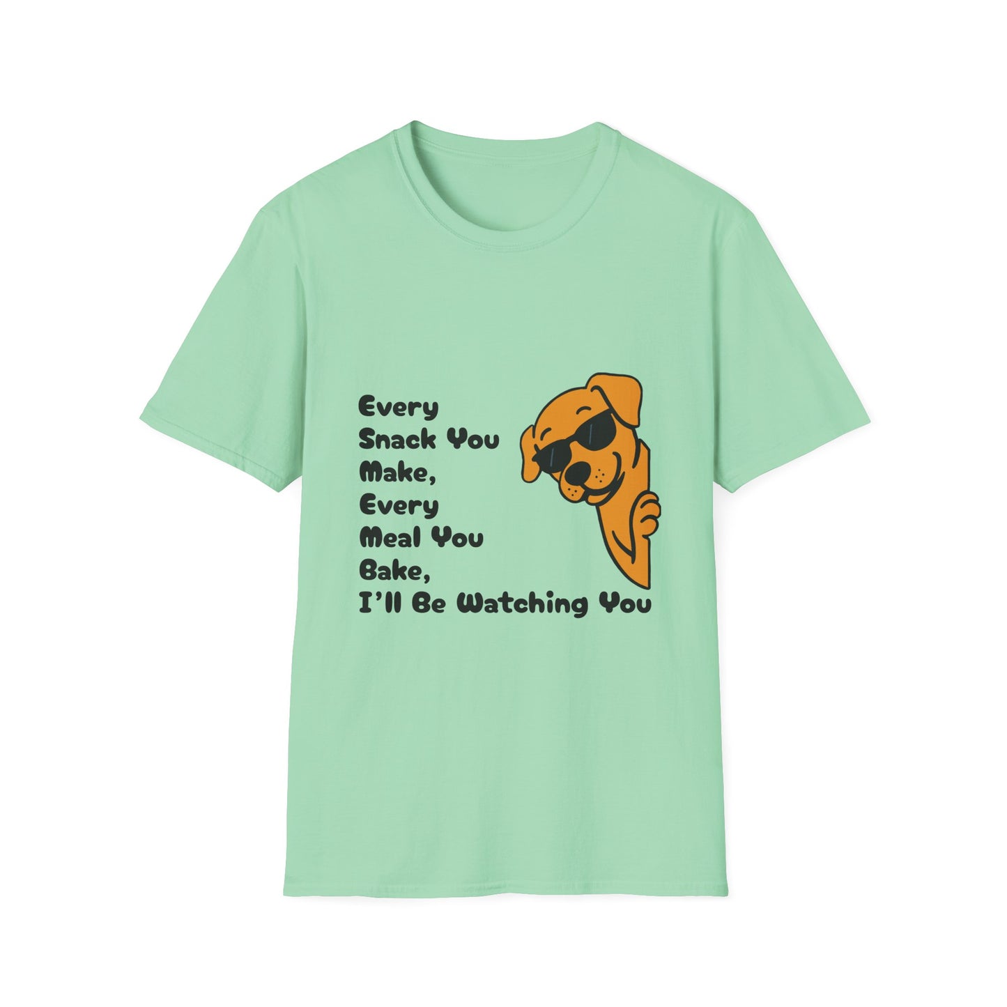 Playful Dog Watcher T-Shirt, Funny Pet Lover Tee, Gift for Dog Owners, Cute Animal Apparel, Ideal for Birthdays and Dog Lovers