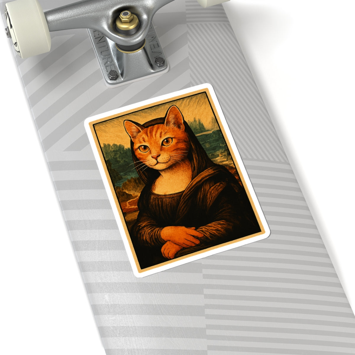Vinyl Sticker | Meowna Lisa Cat Lover Gift