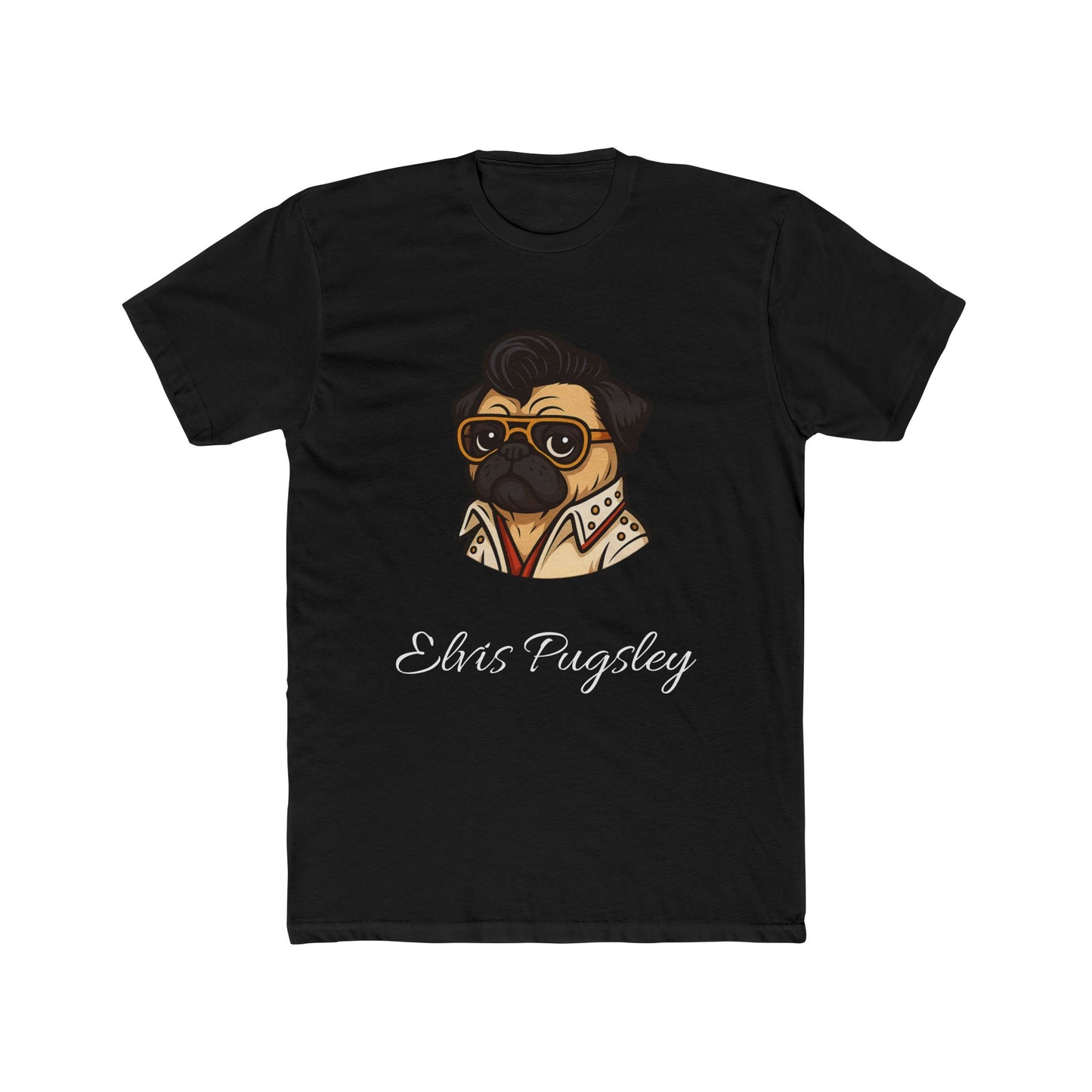 "Elvis Pugsley" T-Shirt, Funny Pet Lover Shirt, Dog Costume T-Shirt, Animal Lover Gift