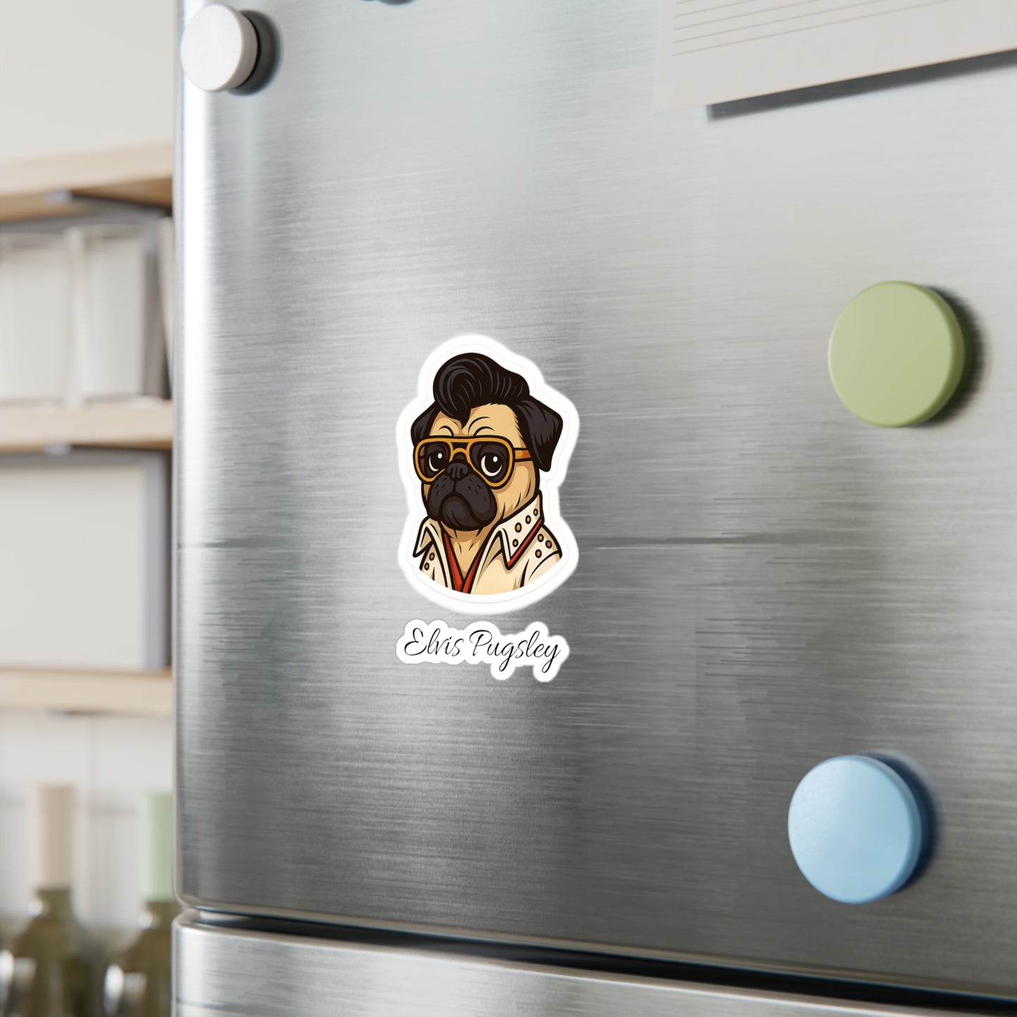 Elvis Pugsley Sticker