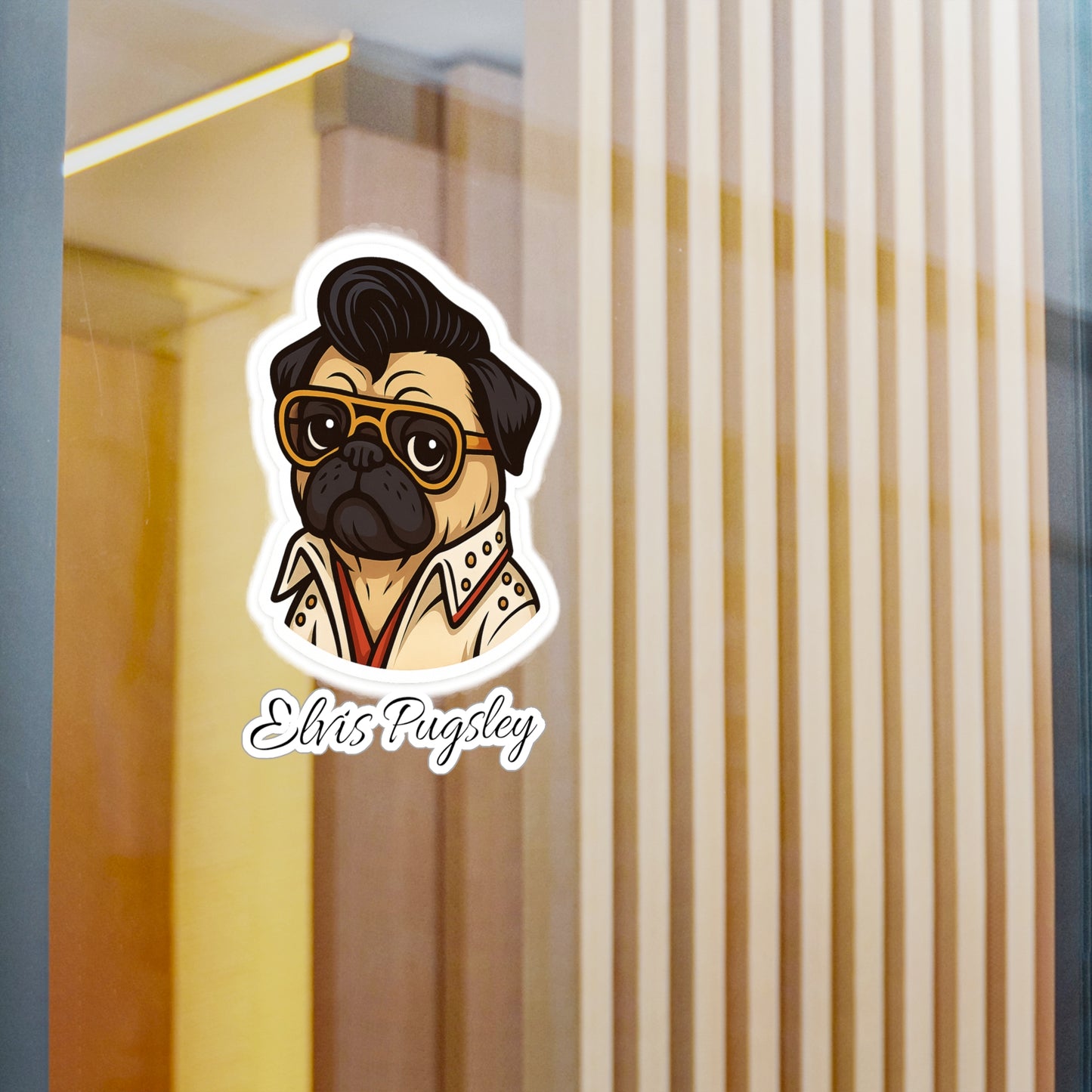 Elvis Pugsley Sticker