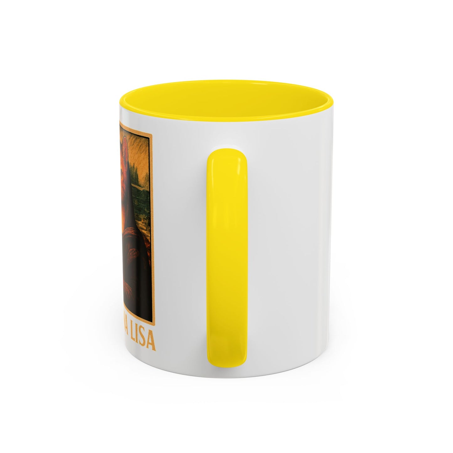Meowna Lisa Cat | Ceramic with Colored Interior
