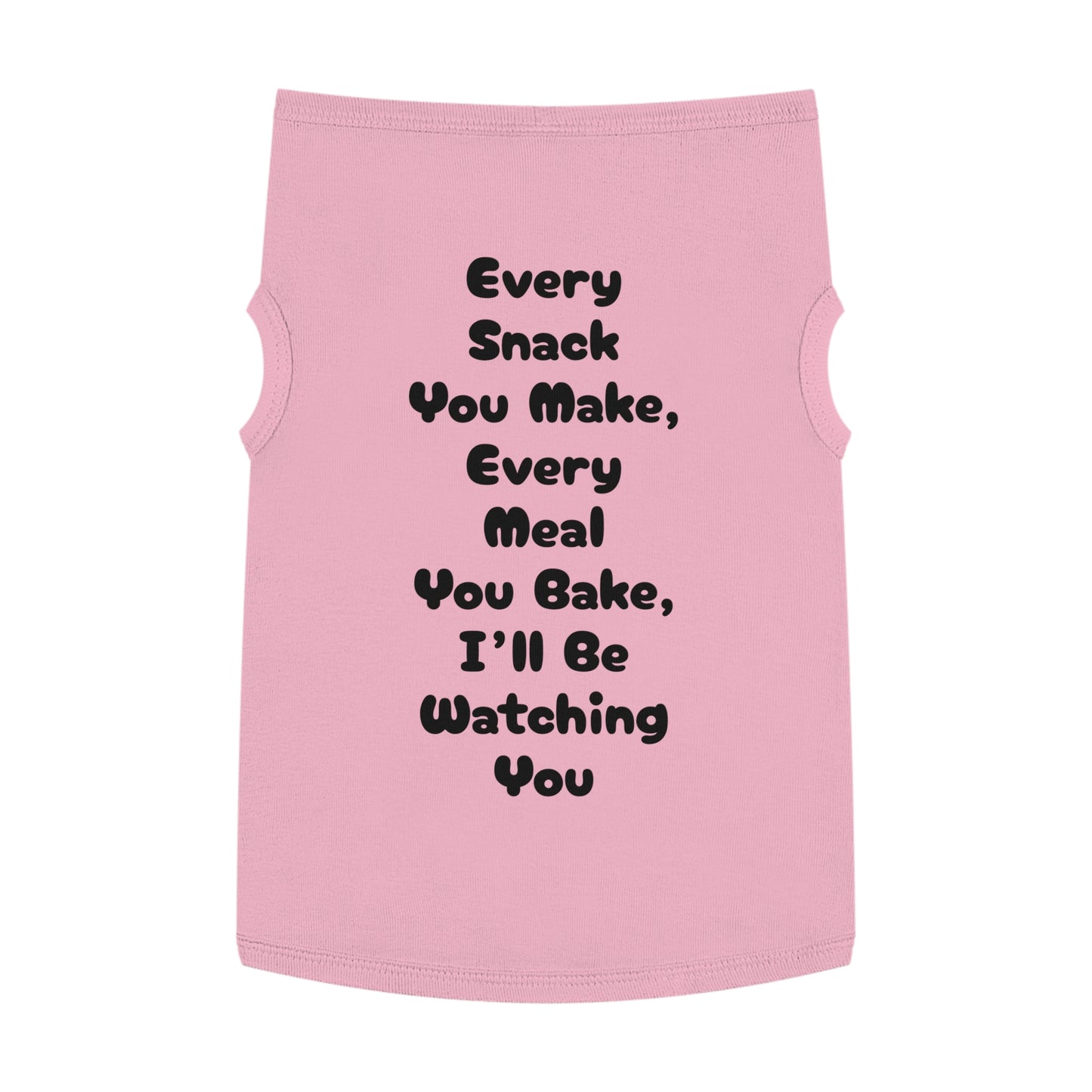 Funny Dog Tank Top – “Snack You Make” Pet Shirt for Food-Loving Dogs | Cute &amp; Funny Pet Shirt by Pop Nova