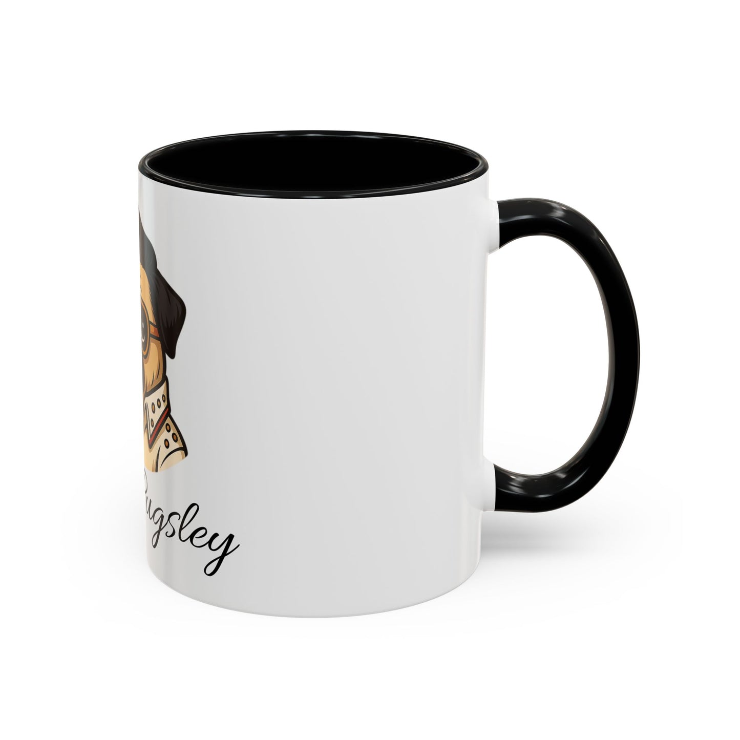 Elvis Pugsley Coffee Mug, Fun Dog Lover Gift, Unique Pet Mug, Home Decor, Coffee Cup for Dog Owners