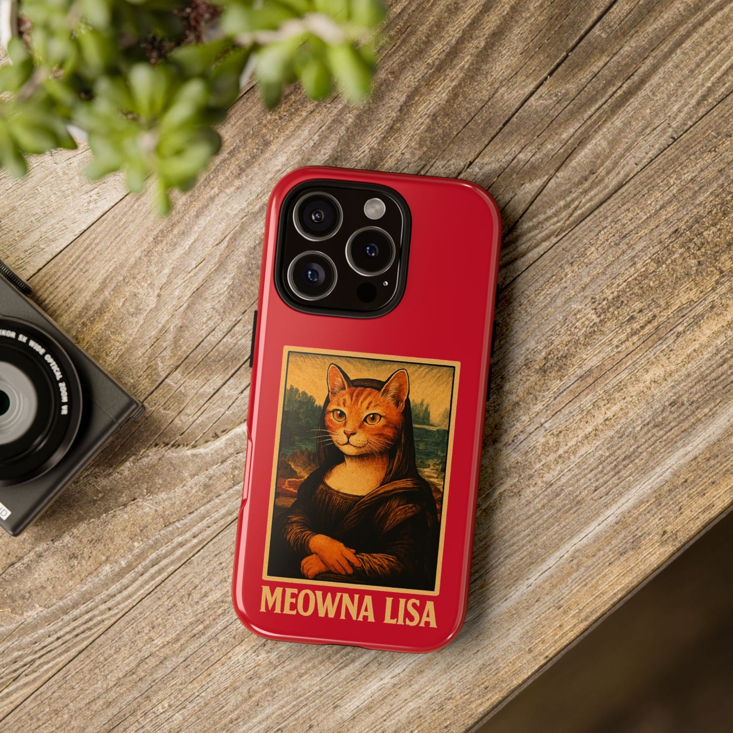 Meowna Lisa Cat Phone Case | Impact-Resistant &amp; UV Protected