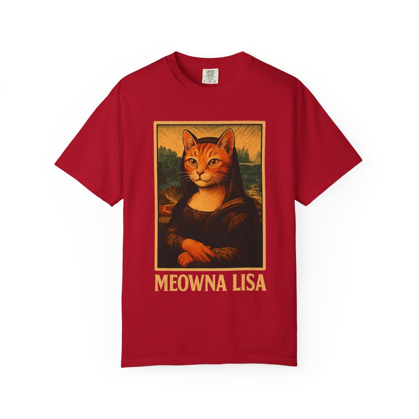 Meowna Lisa Cat Lovers T-Shirt | Unisex 100% Cotton