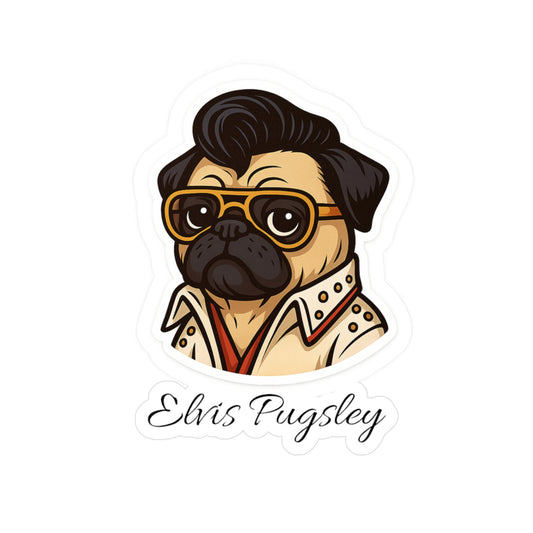 Elvis Pugsley Sticker