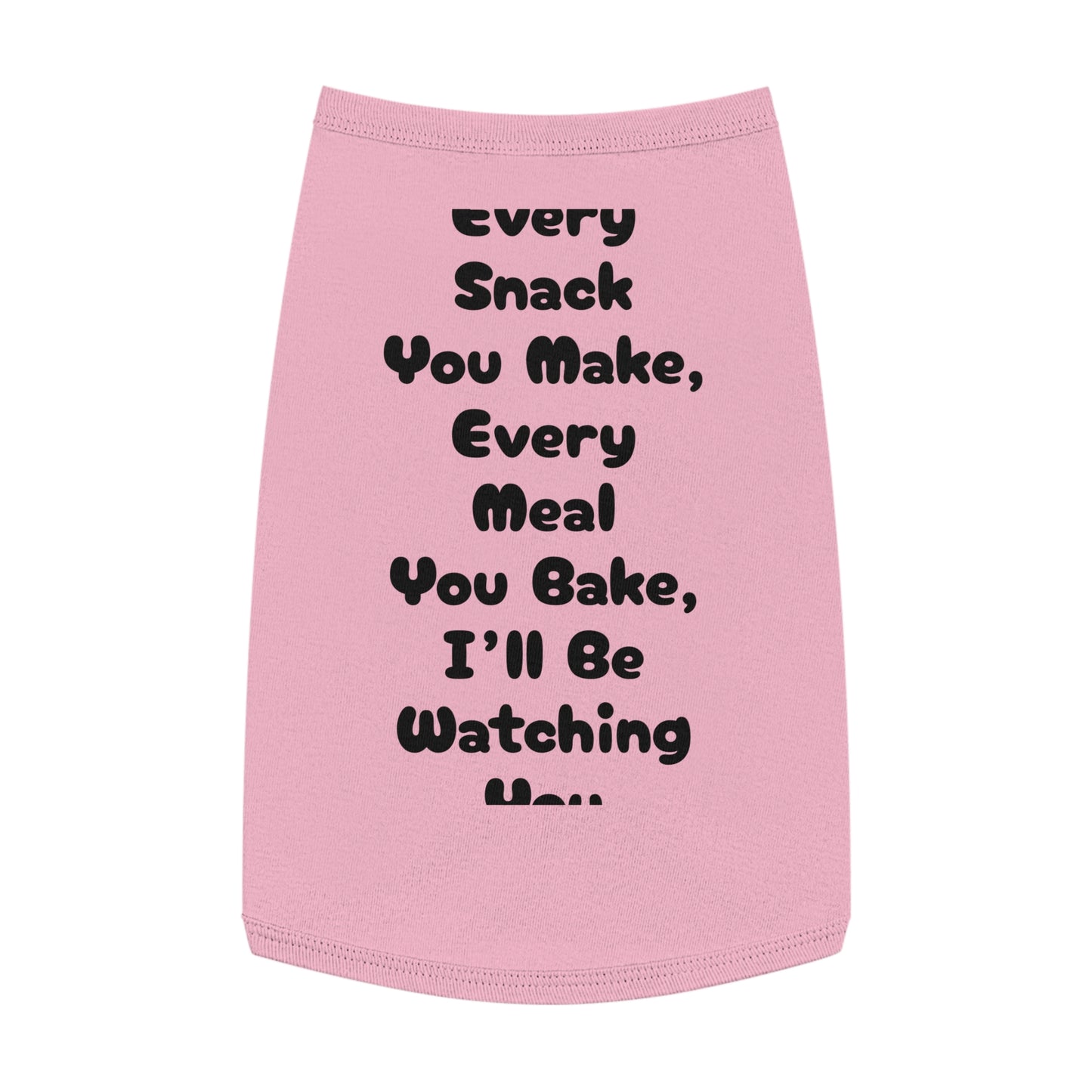 Funny Dog Tank Top – “Snack You Make” Pet Shirt for Food-Loving Dogs | Cute &amp; Funny Pet Shirt by Pop Nova