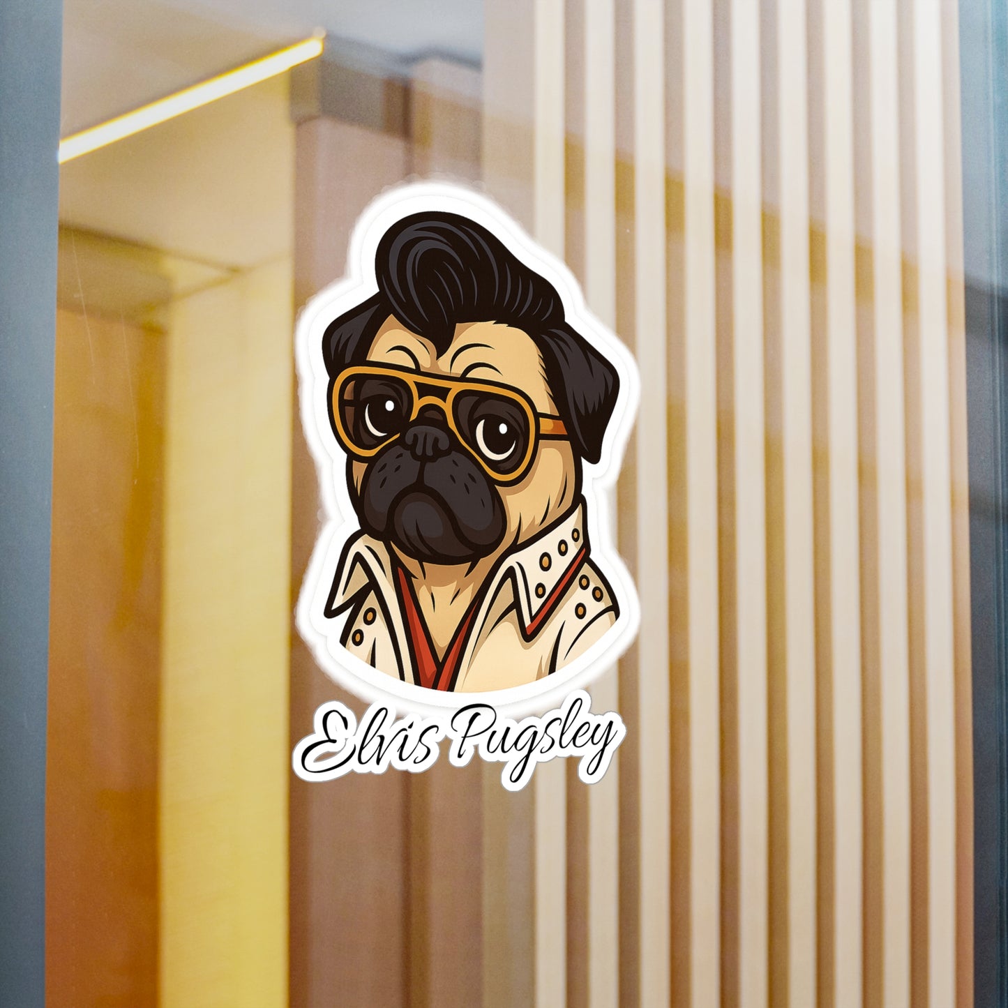 Elvis Pugsley Sticker