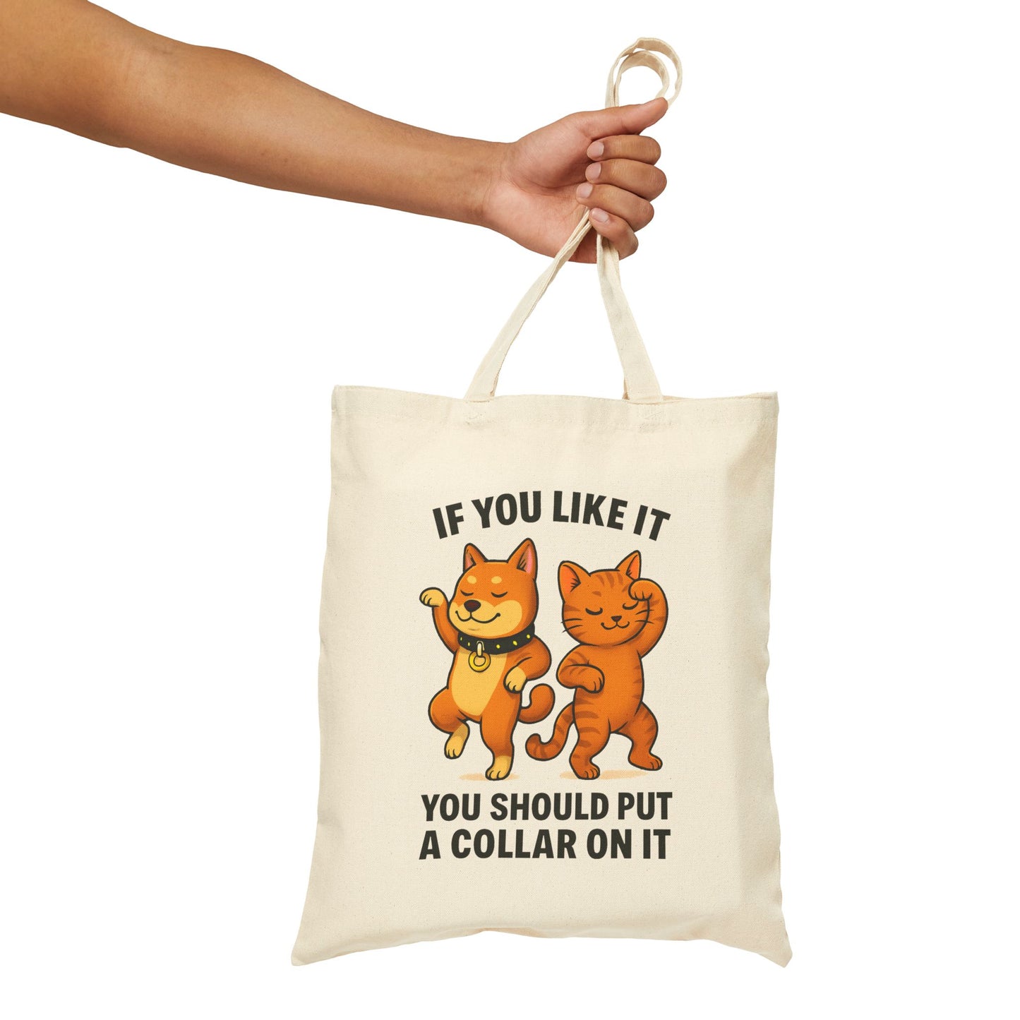 If You Like It, Put a Necklace on It | Funny Pet Tote Bag | 100% Cotton &amp; Eco-Friendly
