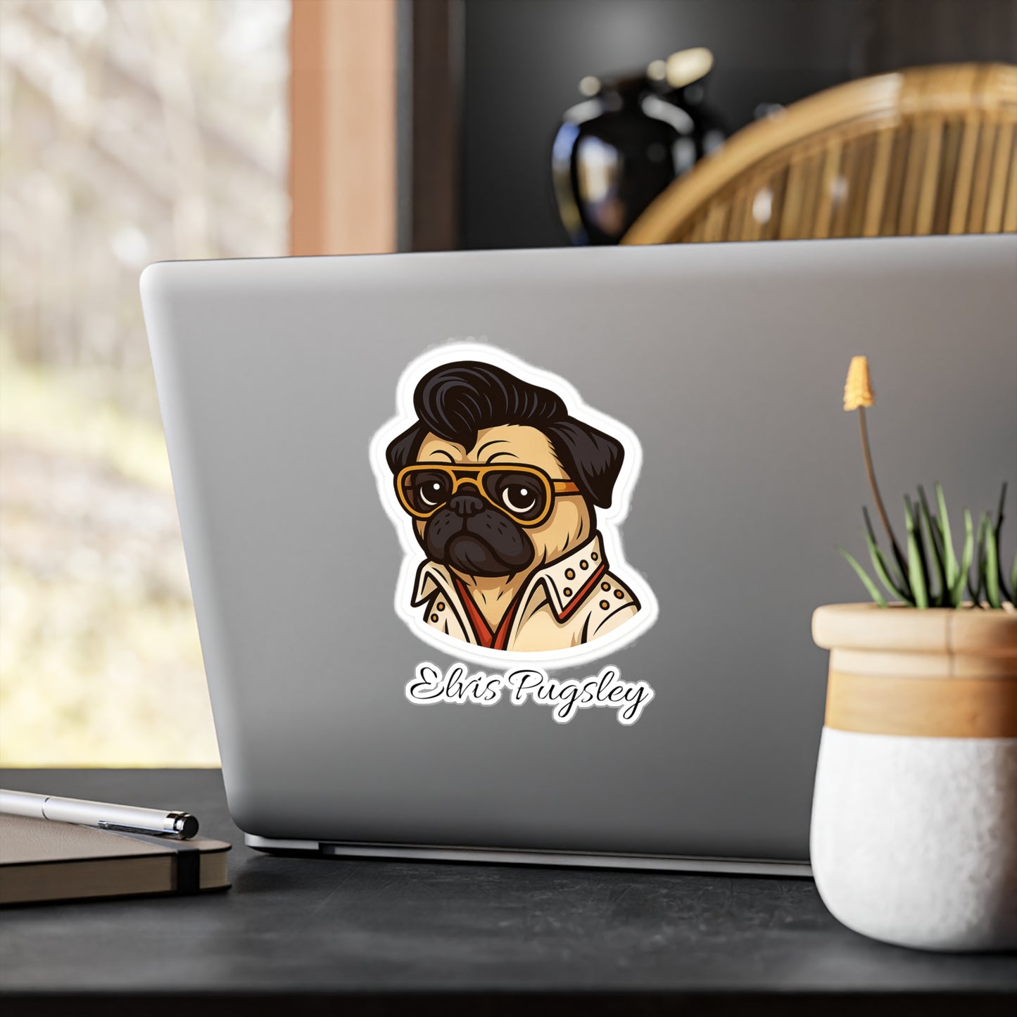 Elvis Pugsley Sticker