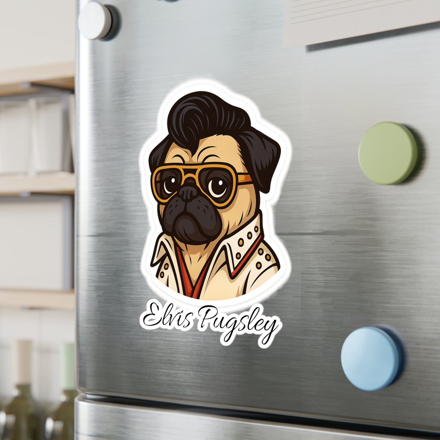 Elvis Pugsley Sticker