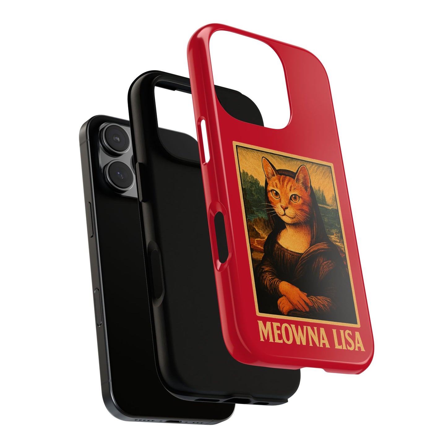 Meowna Lisa Cat Phone Case | Impact-Resistant &amp; UV Protected