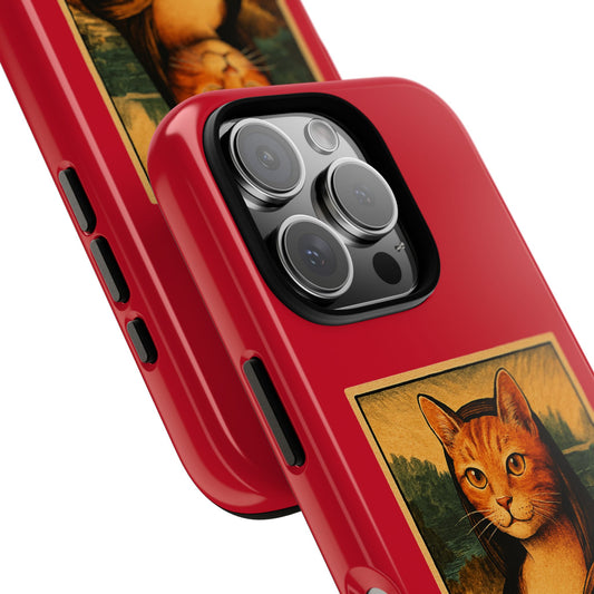 Meowna Lisa Cat Phone Case | Impact-Resistant &amp; UV Protected