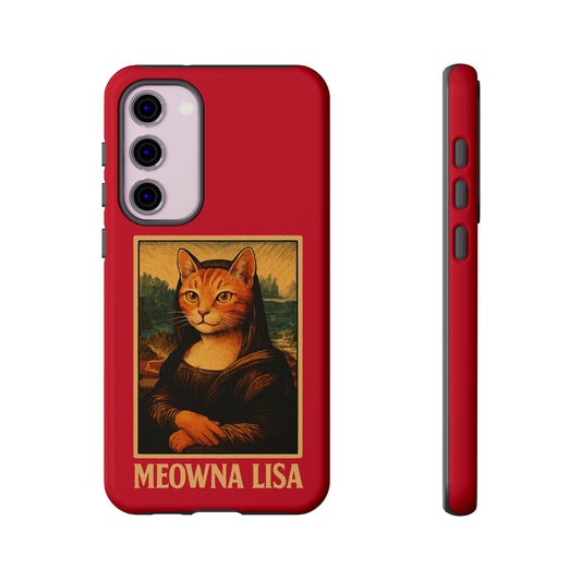 Meowna Lisa Cat Phone Case | Impact-Resistant &amp; UV Protected