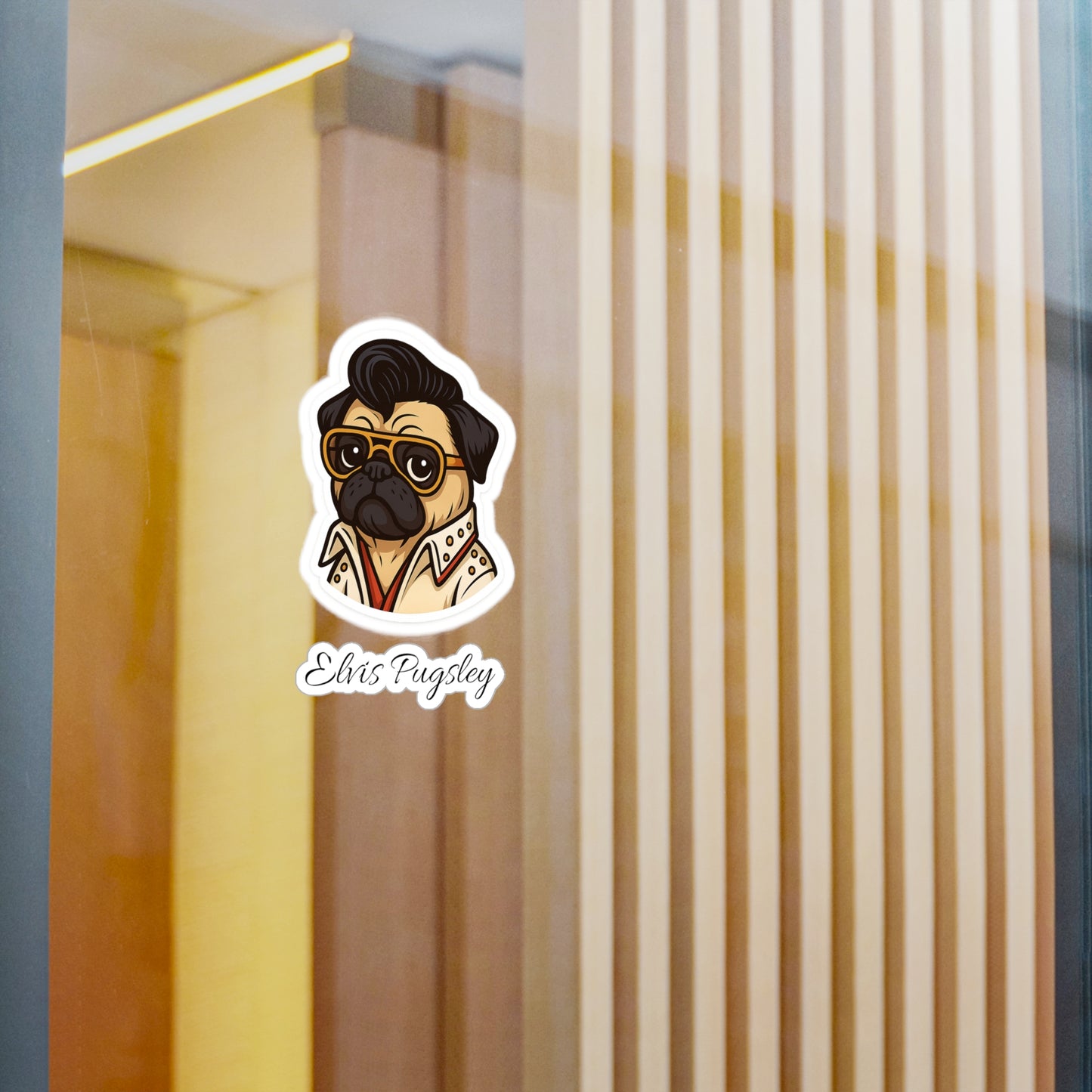 Elvis Pugsley Sticker