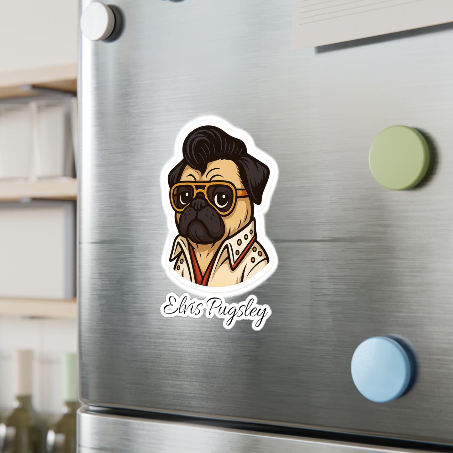 Elvis Pugsley Sticker
